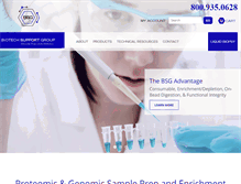 Tablet Screenshot of biotechsupportgroup.com